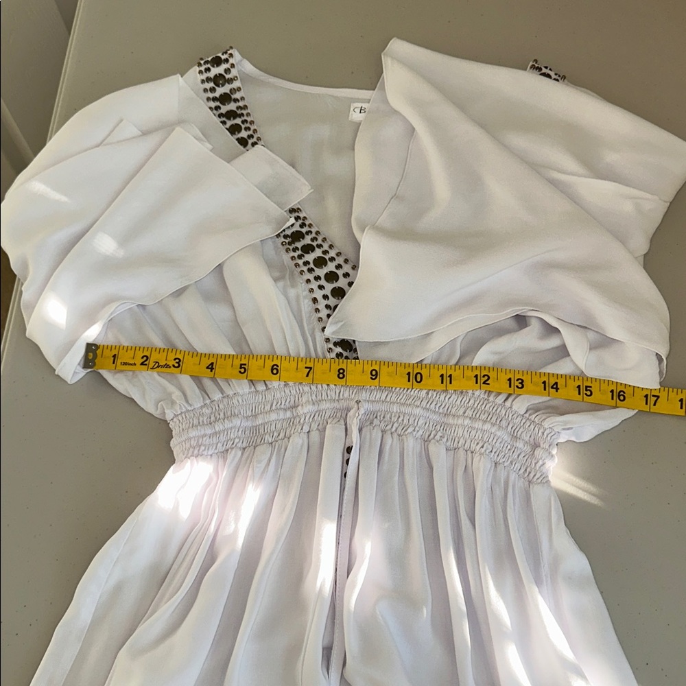 Back from Bali Elegant White Swim Cover-Up Size Large. - Picture 8 of 15